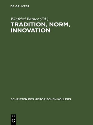 cover image of Tradition, Norm, Innovation